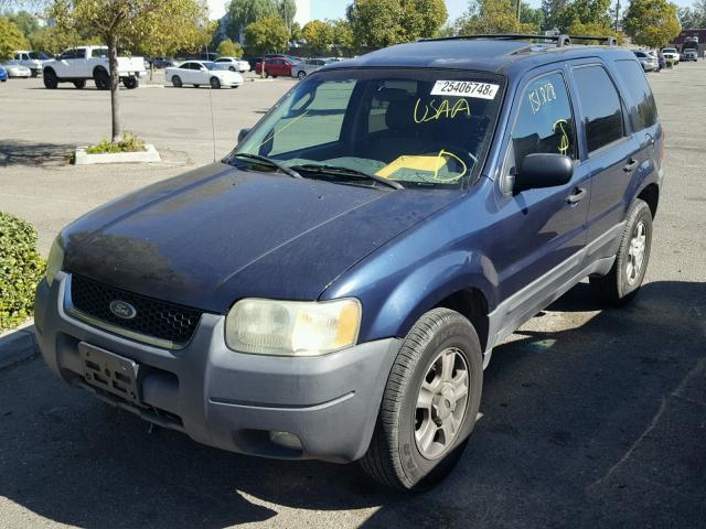 1FMYU03113KA31824 - 2003 FORD ESCAPE XLT BLUE photo 2