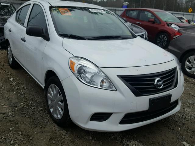 3N1CN7AP5EL838489 - 2014 NISSAN VERSA S WHITE photo 1