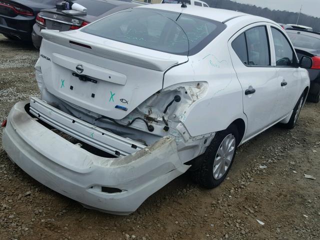 3N1CN7AP5EL838489 - 2014 NISSAN VERSA S WHITE photo 4