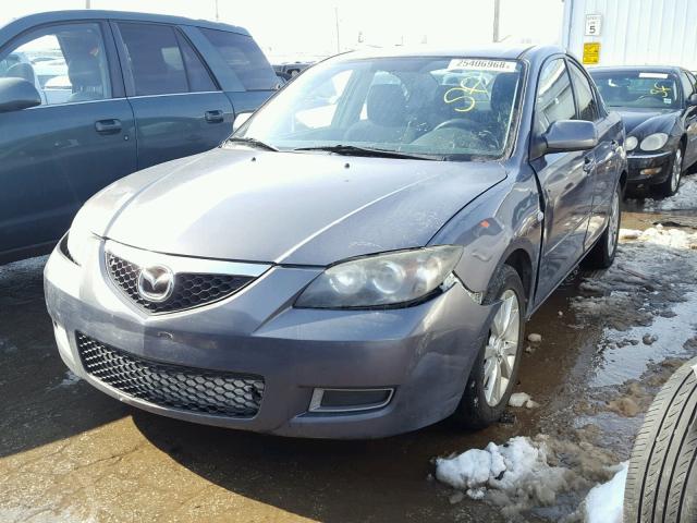 JM1BK12F281806115 - 2008 MAZDA 3 I GRAY photo 2