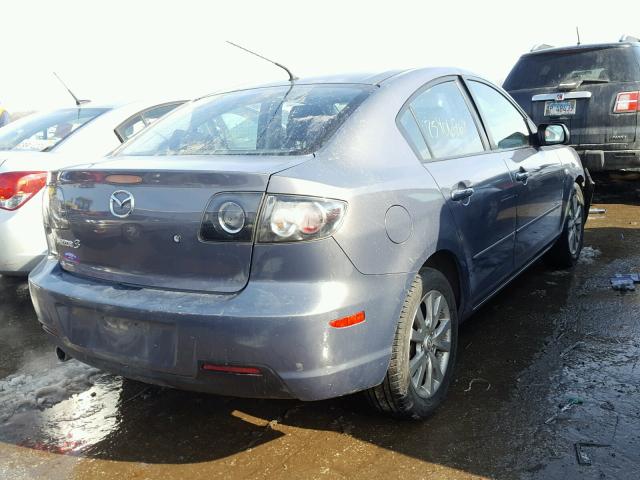 JM1BK12F281806115 - 2008 MAZDA 3 I GRAY photo 4