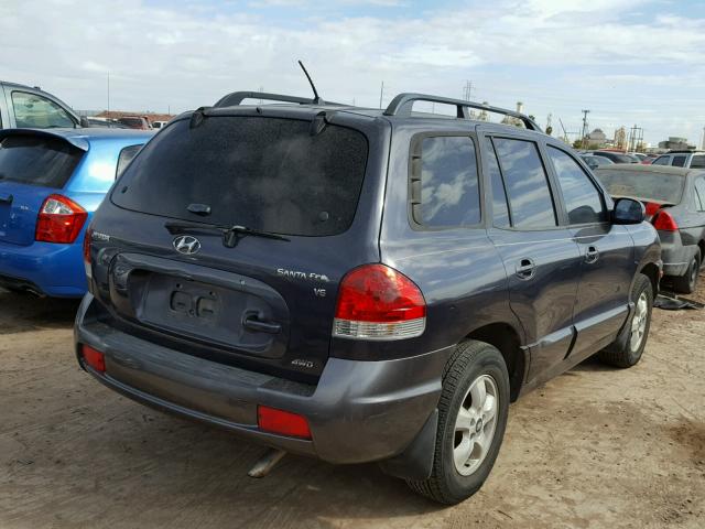 KM8SC73D66U048476 - 2006 HYUNDAI SANTA FE G CHARCOAL photo 4