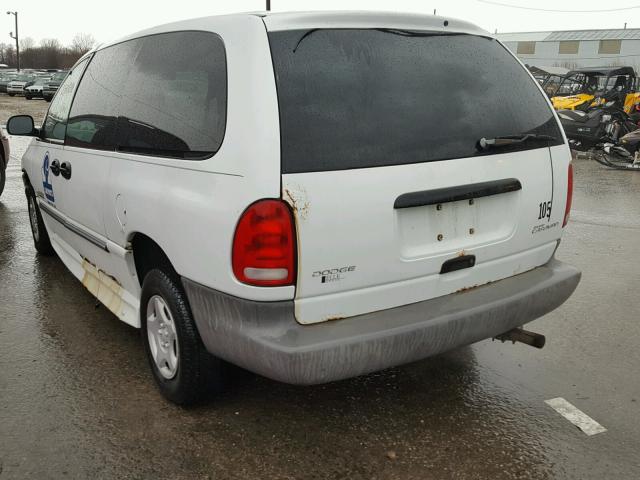 2B4GP24G7XR159740 - 1999 DODGE GRAND CARA WHITE photo 3