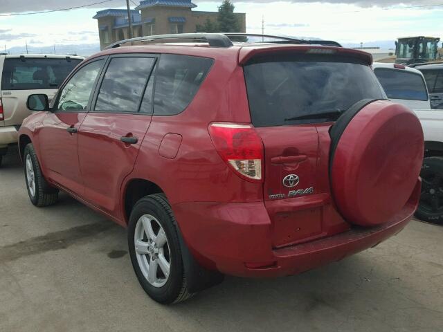 JTMBD33V885179490 - 2008 TOYOTA RAV4 RED photo 3