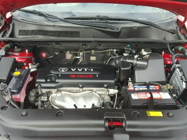 JTMBD33V885179490 - 2008 TOYOTA RAV4 RED photo 7