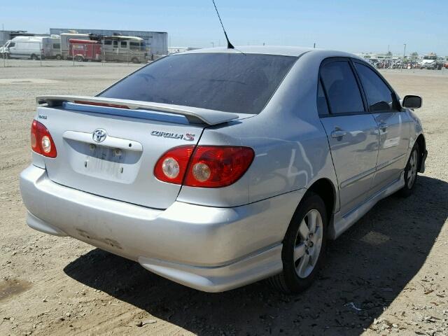 1NXBR30E66Z628086 - 2006 TOYOTA COROLLA CE SILVER photo 4