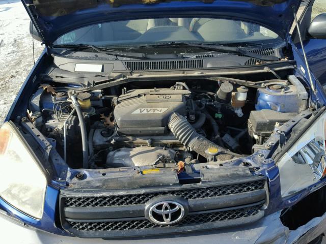 JTEHD20V946015299 - 2004 TOYOTA RAV4 BLUE photo 7