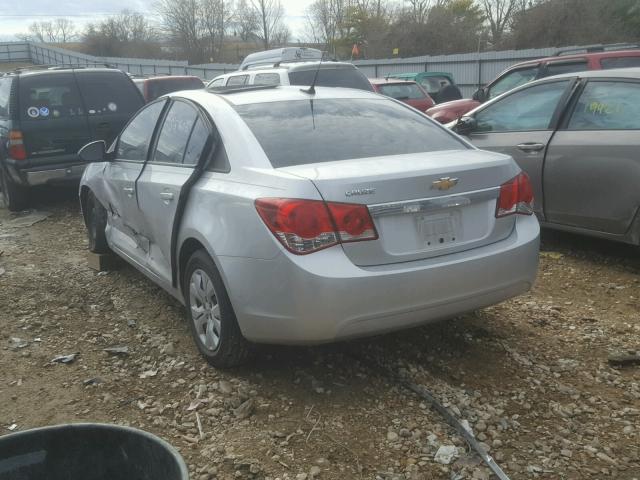 1G1PA5SH4D7159430 - 2013 CHEVROLET CRUZE LS SILVER photo 3