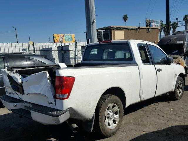 1N6AA06A24N584764 - 2004 NISSAN TITAN XE WHITE photo 4