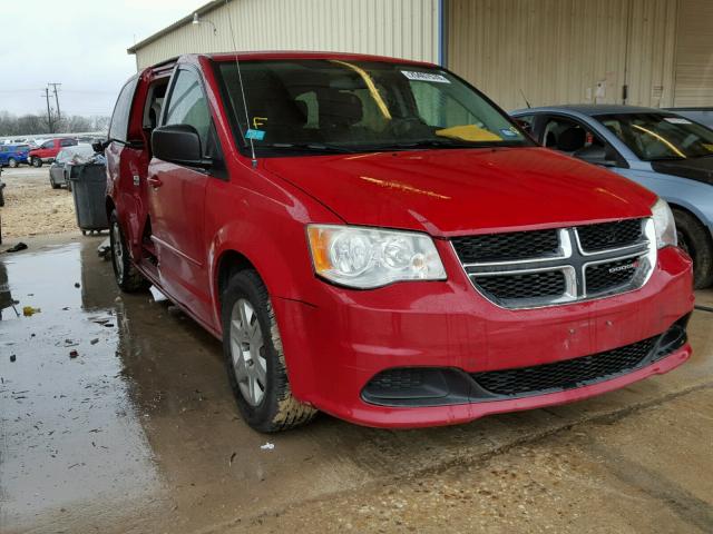 2C4RDGBGXCR406974 - 2012 DODGE GRAND CARA RED photo 1