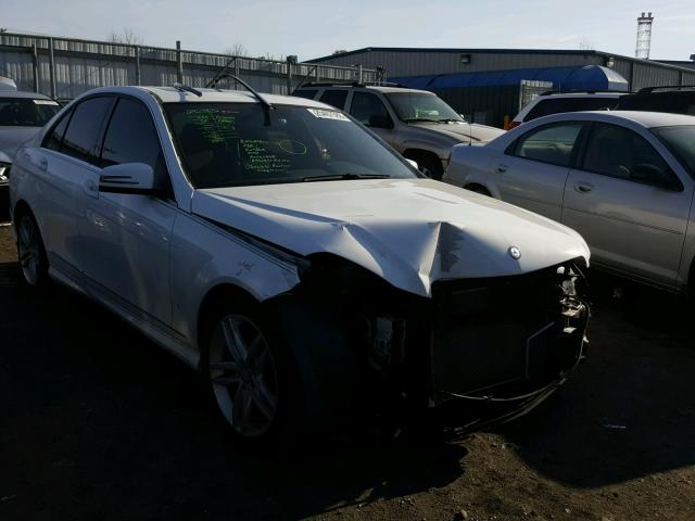 WDDGF8AB0DG114045 - 2013 MERCEDES-BENZ C 300 4MAT WHITE photo 1