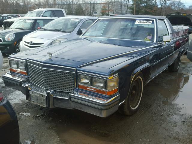 1G6DW51Y7J9722017 - 1988 CADILLAC BROUGHAM BLUE photo 2