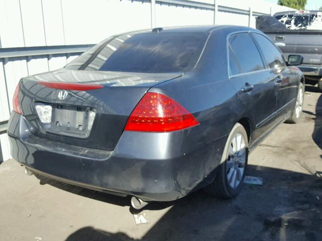 1HGCM66527A012096 - 2007 HONDA ACCORD EX BLUE photo 4