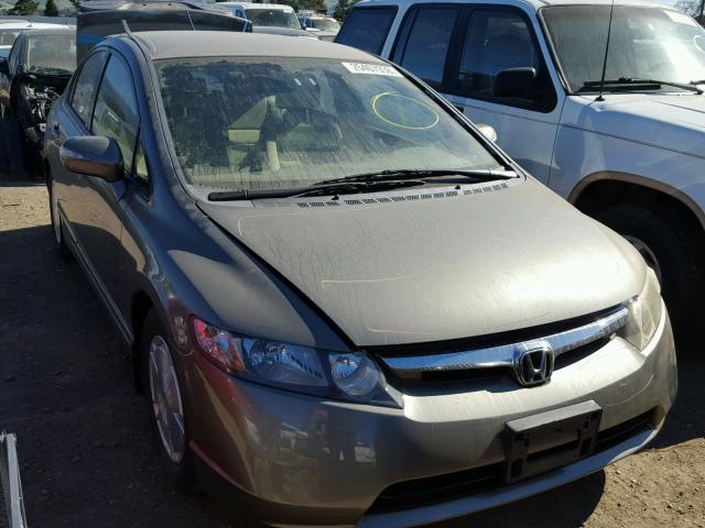 JHMFA36218S009760 - 2008 HONDA CIVIC HYBR GRAY photo 1