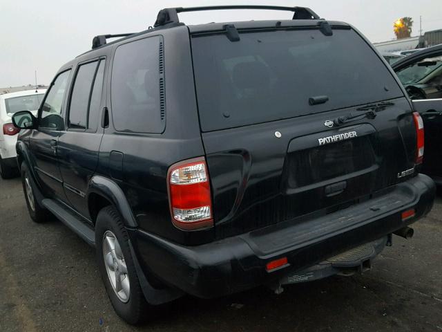 JN8DR07X41W507755 - 2001 NISSAN PATHFINDER BLACK photo 3