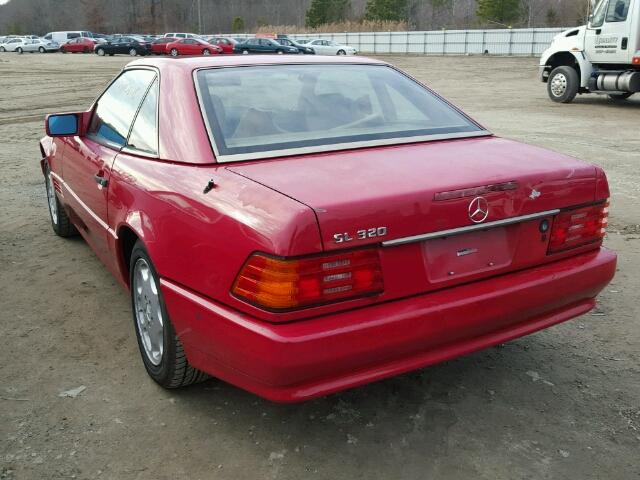 WDBFA63EXRF101217 - 1994 MERCEDES-BENZ SL 320 RED photo 3