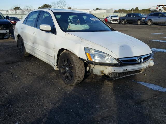 1HGCM665X7A070537 - 2007 HONDA ACCORD EX WHITE photo 1