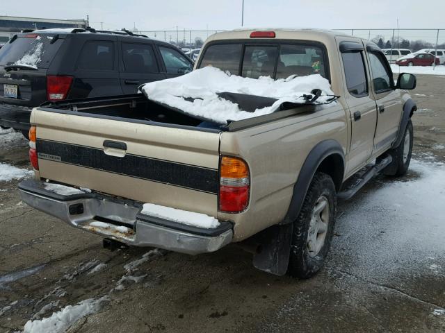 5TEGN92N73Z305089 - 2003 TOYOTA TACOMA DOU GOLD photo 4