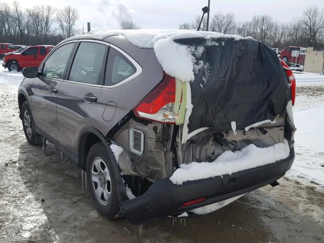 5J6RM4H38EL095389 - 2014 HONDA CR-V LX TAN photo 3