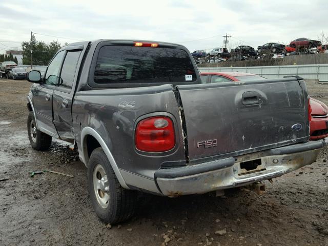 1FTRW08L92KC11712 - 2002 FORD F150 SUPER GRAY photo 3