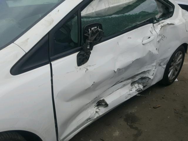 2HGFG3B06CH541317 - 2012 HONDA CIVIC EXL WHITE photo 9