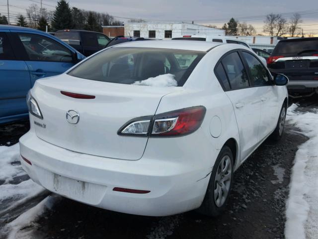 JM1BL1UGXC1569224 - 2012 MAZDA 3 I WHITE photo 4