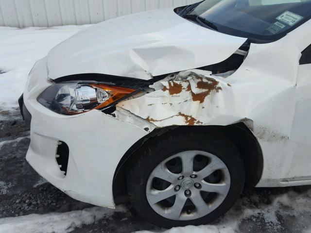 JM1BL1UGXC1569224 - 2012 MAZDA 3 I WHITE photo 9