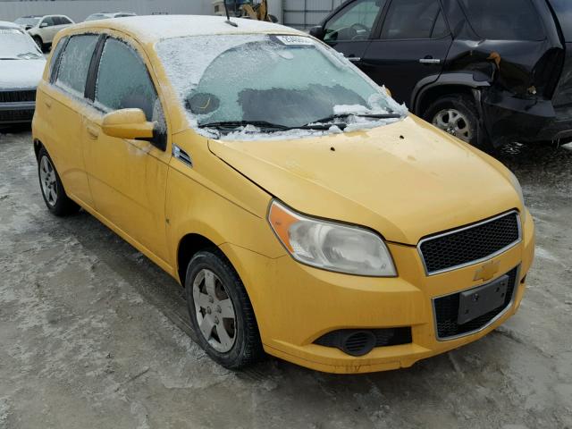 KL1TD66E29B629422 - 2009 CHEVROLET AVEO LS YELLOW photo 1
