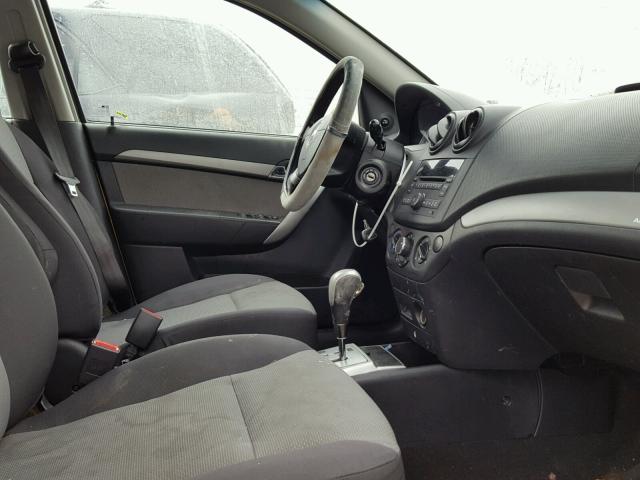 KL1TD66E29B629422 - 2009 CHEVROLET AVEO LS YELLOW photo 5