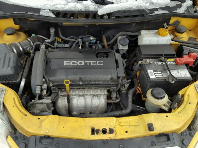 KL1TD66E29B629422 - 2009 CHEVROLET AVEO LS YELLOW photo 7