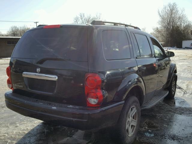 1D8HB48N04F172957 - 2004 DODGE DURANGO SL BLUE photo 4