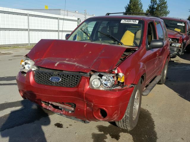 1FMCU941X5KA55362 - 2005 FORD ESCAPE LIM RED photo 2