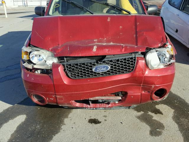 1FMCU941X5KA55362 - 2005 FORD ESCAPE LIM RED photo 7