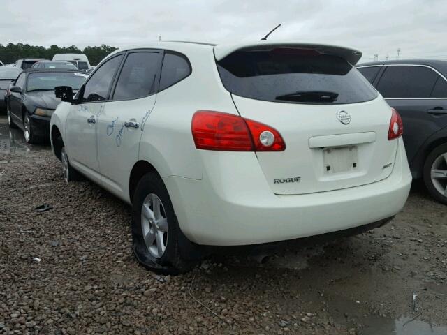 JN8AS5MT2AW002223 - 2010 NISSAN ROGUE S WHITE photo 3