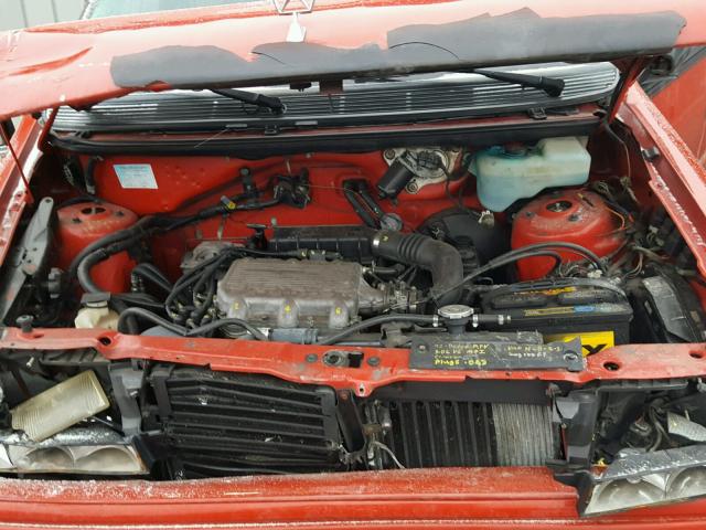 2B4GH553XNR549139 - 1992 DODGE CARAVAN LE RED photo 7