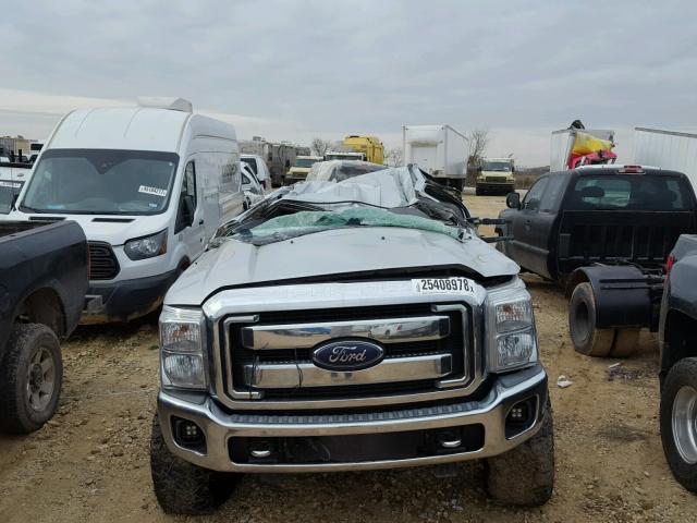 1FT7W2BT2EEA90455 - 2014 FORD F250 SUPER SILVER photo 9