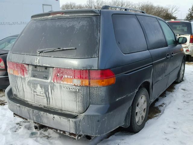 5FNRL18724B121206 - 2004 HONDA ODYSSEY EX GRAY photo 4