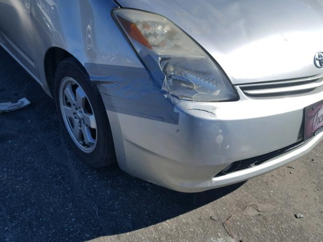 JTDKB20U857007472 - 2005 TOYOTA PRIUS SILVER photo 9