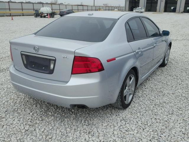 19UUA66245A060473 - 2005 ACURA TL GRAY photo 4