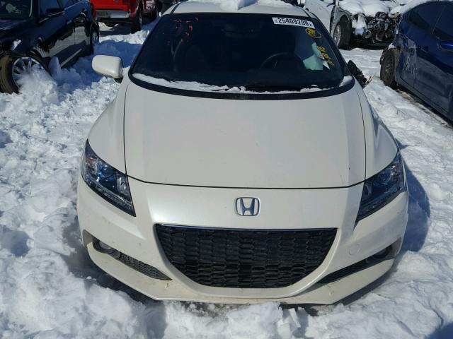 JHMZF1D64ES003309 - 2014 HONDA CR-Z EX WHITE photo 10