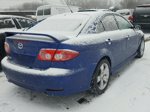 1YVHP84D245N49597 - 2004 MAZDA 6 S BLUE photo 4