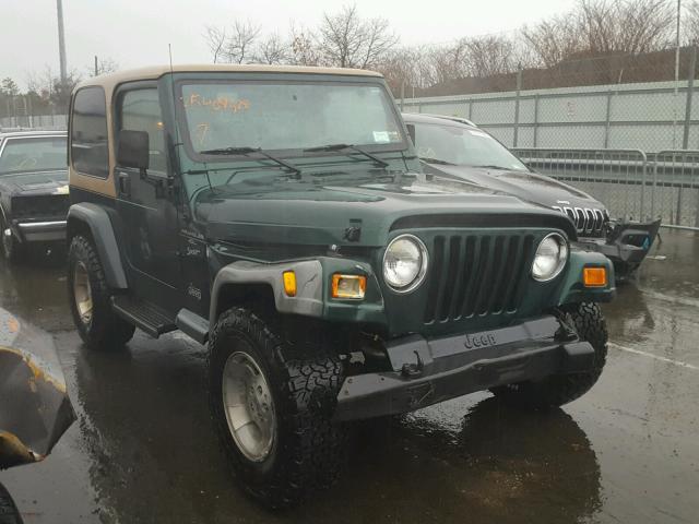 1J4FA49S0YP743452 - 2000 JEEP WRANGLER / GREEN photo 1