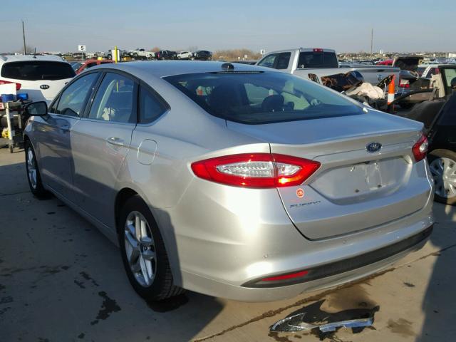 3FA6P0H71GR246921 - 2016 FORD FUSION SE SILVER photo 3