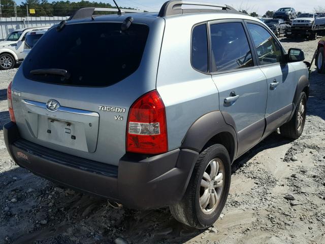 KM8JN12D87U482677 - 2007 HYUNDAI TUCSON SE BLUE photo 4