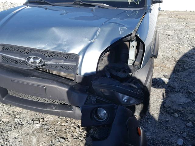 KM8JN12D87U482677 - 2007 HYUNDAI TUCSON SE BLUE photo 9