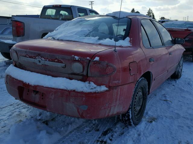 1G1JF52F537333378 - 2003 CHEVROLET CAVALIER L RED photo 4