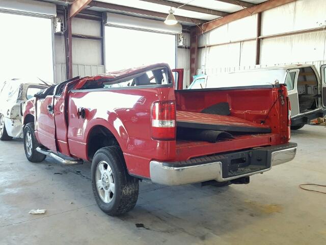 1FTRF14WX4NB01081 - 2004 FORD F150 RED photo 3