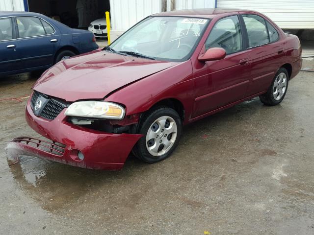 3N1CB51D35L568200 - 2005 NISSAN SENTRA 1.8 BURGUNDY photo 2