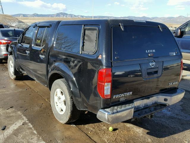 1N6AD07W47C443647 - 2007 NISSAN FRONTIER C BLACK photo 3