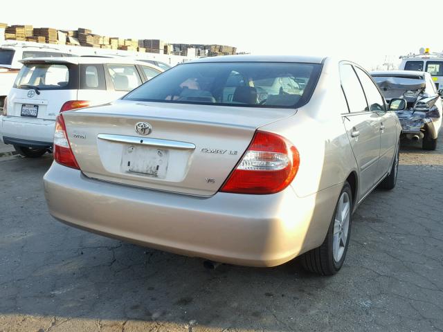 4T1BF32K63U565966 - 2003 TOYOTA CAMRY LE TAN photo 4